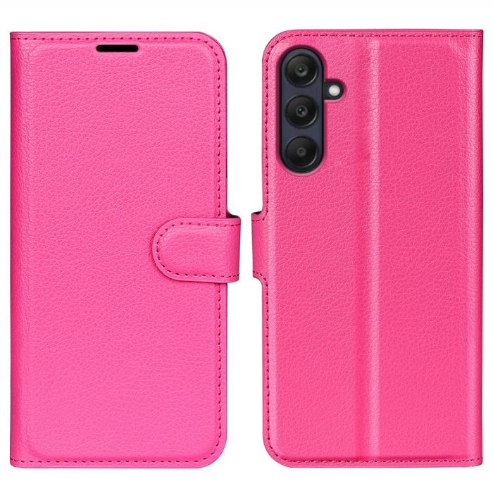 Bild 1, Samsung Galaxy A16 / A26 5G Fodral Litchi Läder Textur Rosa