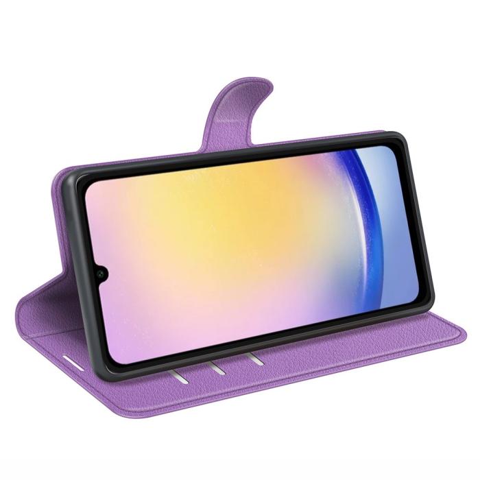 Bild 3, Samsung Galaxy A16 / A26 5G Fodral Litchi Läder Textur Lila