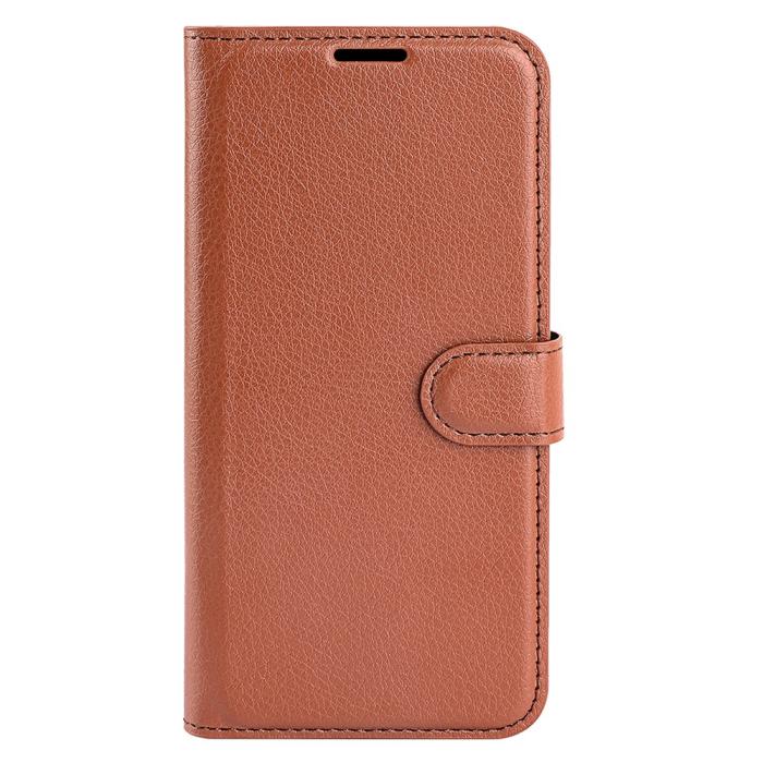 Bild 5, Samsung Galaxy A16 / A26 5G Fodral Litchi Läder Textur Brun