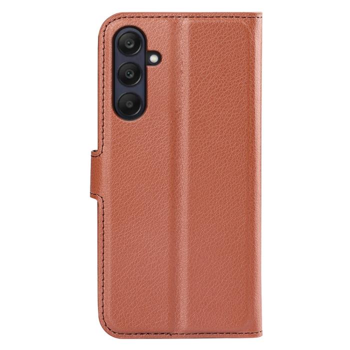 Bild 6, Samsung Galaxy A16 / A26 5G Fodral Litchi Läder Textur Brun