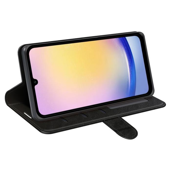 Bild 3, Samsung Galaxy A26 5G Fodral Crazy Horse Läder Svart
