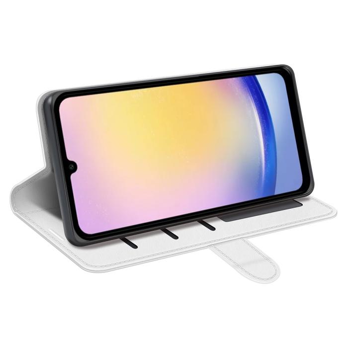 Bild 3, Samsung Galaxy A26 5G Fodral Crazy Horse Läder Vit