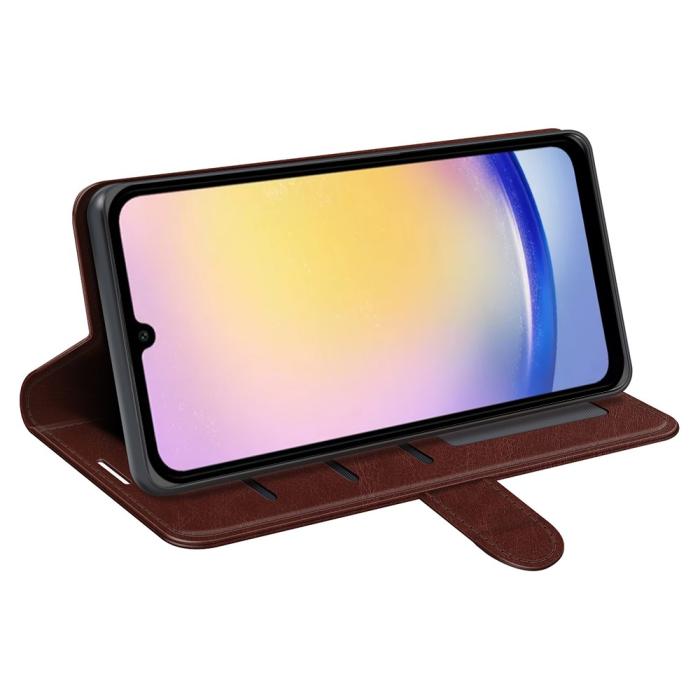 Bild 3, Samsung Galaxy A26 5G Fodral Crazy Horse Läder Brun