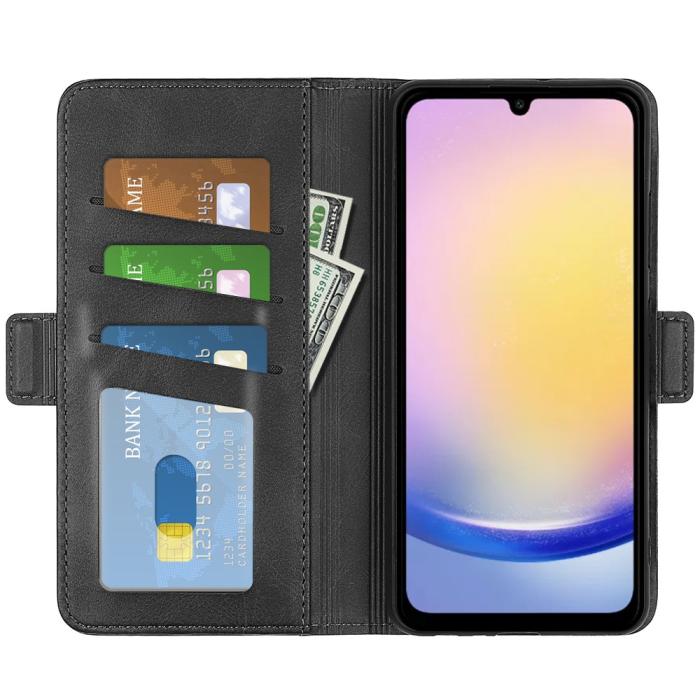 Bild 2, Samsung Galaxy A16 / A26 5G Plånboksfodral Läder Svart