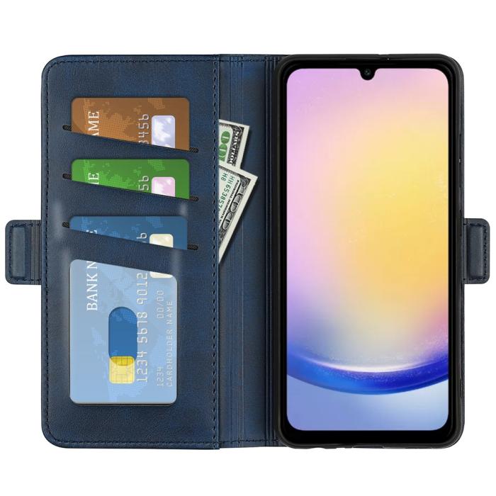 Bild 2, Samsung Galaxy A16 / A26 5G Plånboksfodral Läder Blå