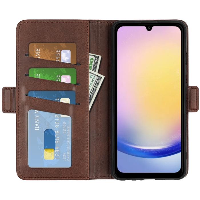Bild 2, Samsung Galaxy A26 5G Plånboksfodral Läder Brun