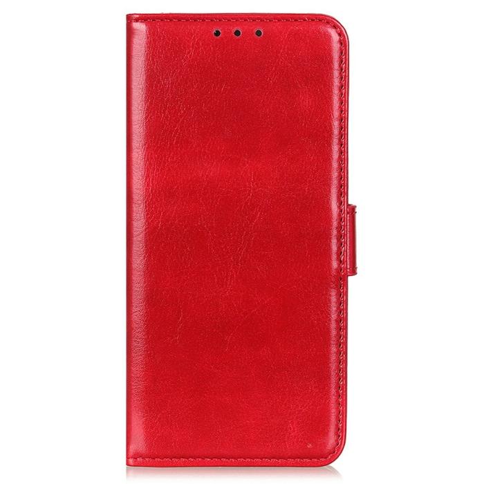 Bild 5, Samsung Galaxy A16 / A26 5G Fodral Crazy Horse Läder Röd
