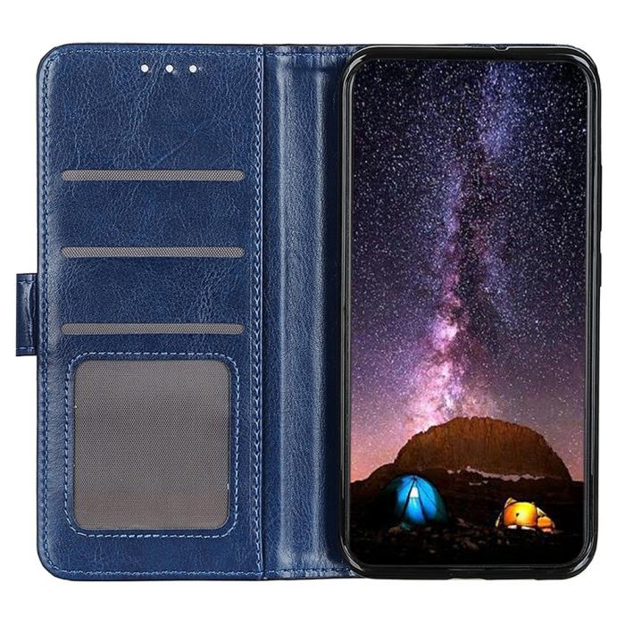 Bild 2, Samsung Galaxy A16 / A26 5G Fodral Crazy Horse Läder Blå