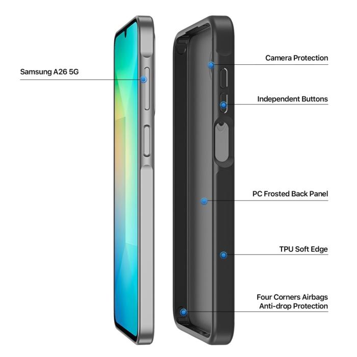 Bild 3, DUX DUCIS Galaxy A16 / A26 5G Skal Yind Series Matt Svart