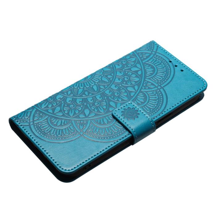 Bild 4, Samsung Galaxy A16 / A26 5G Fodral Mandala Läder Blå
