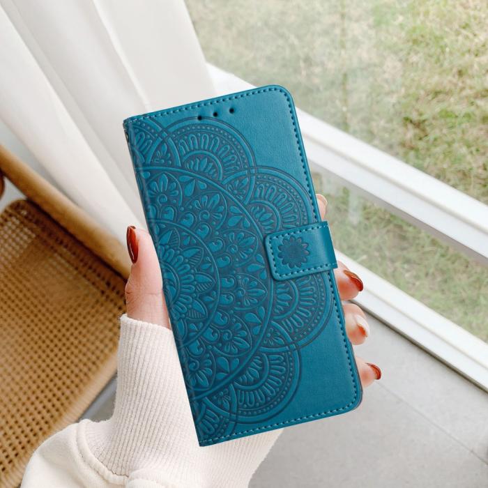 Bild 5, Samsung Galaxy A16 / A26 5G Fodral Mandala Läder Blå