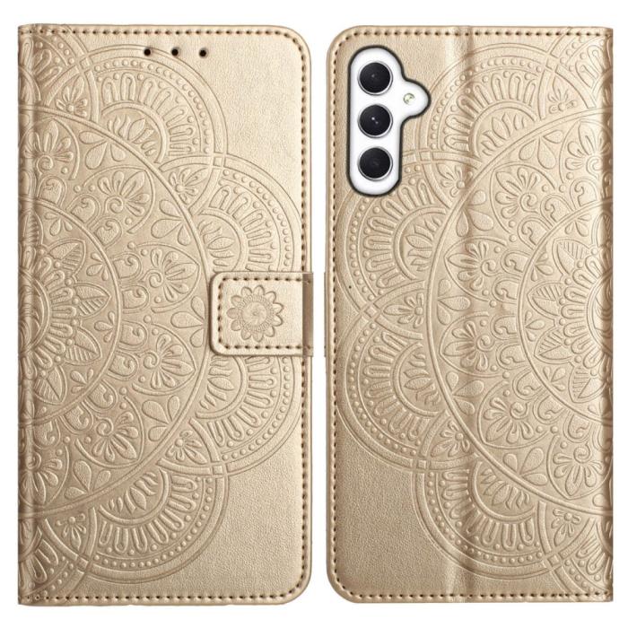 Bild 1, Samsung Galaxy A16 / A26 5G Fodral Mandala Läder Guld