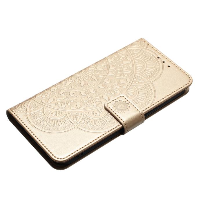 Bild 4, Samsung Galaxy A16 / A26 5G Fodral Mandala Läder Guld
