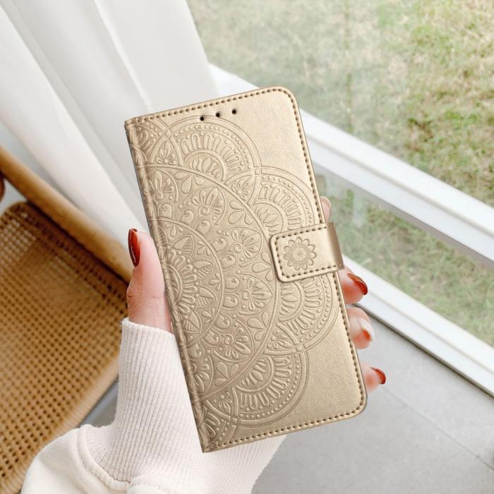 Bild 5, Samsung Galaxy A16 / A26 5G Fodral Mandala Läder Guld