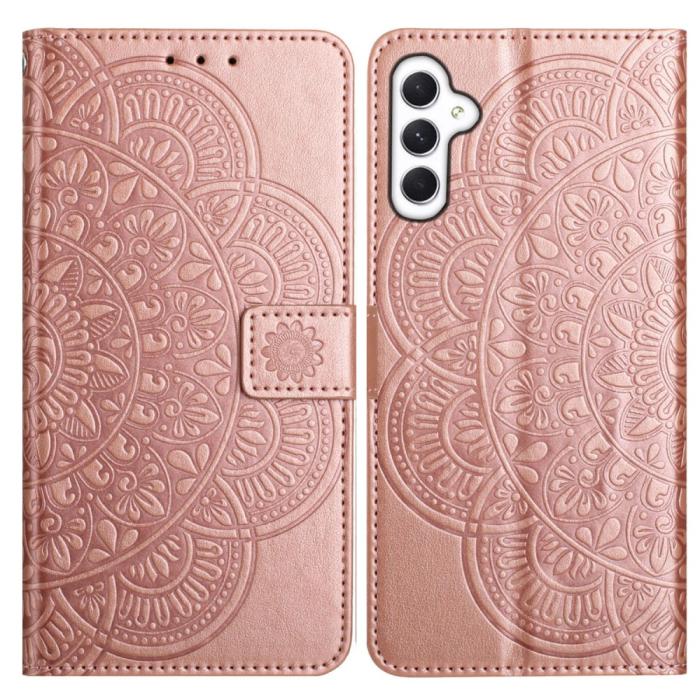 Bild 1, Samsung Galaxy A16 / A26 5G Fodral Mandala Läder Roséguld