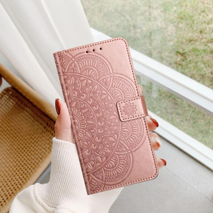 Bild 5, Samsung Galaxy A16 / A26 5G Fodral Mandala Läder Roséguld