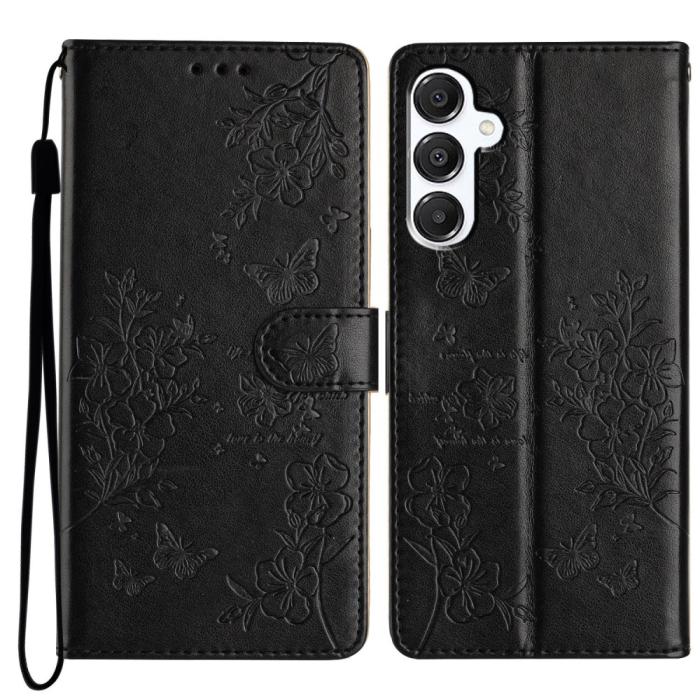 Bild 1, Samsung Galaxy A16/A26 5G Fodral Med Blommigt Tryck Svart