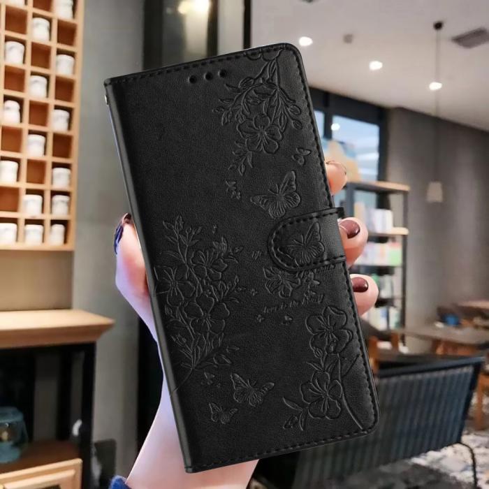 Bild 5, Samsung Galaxy A16/A26 5G Fodral Med Blommigt Tryck Svart