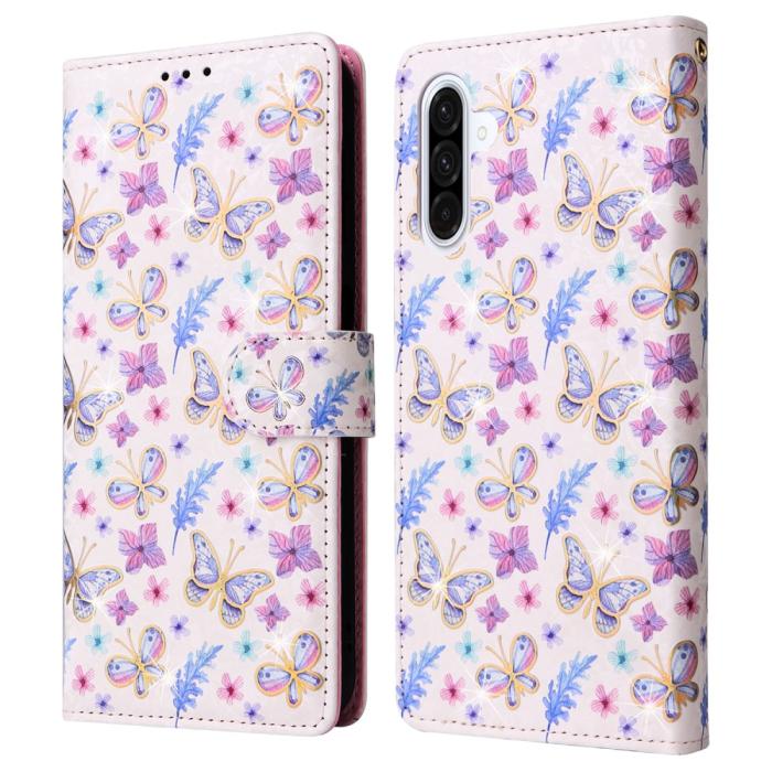 Bild 1, Samsung Galaxy A16/A26 5G Fodral RFID Fjärilar / Blommor