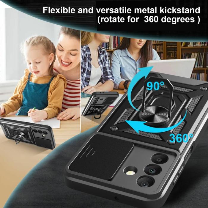 Bild 4, Samsung Galaxy A26 5G Skal CamShield Ring Hybrid Blå
