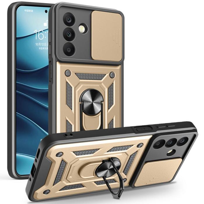 Bild 1, Samsung Galaxy A26 5G Skal CamShield Ring Hybrid Guld
