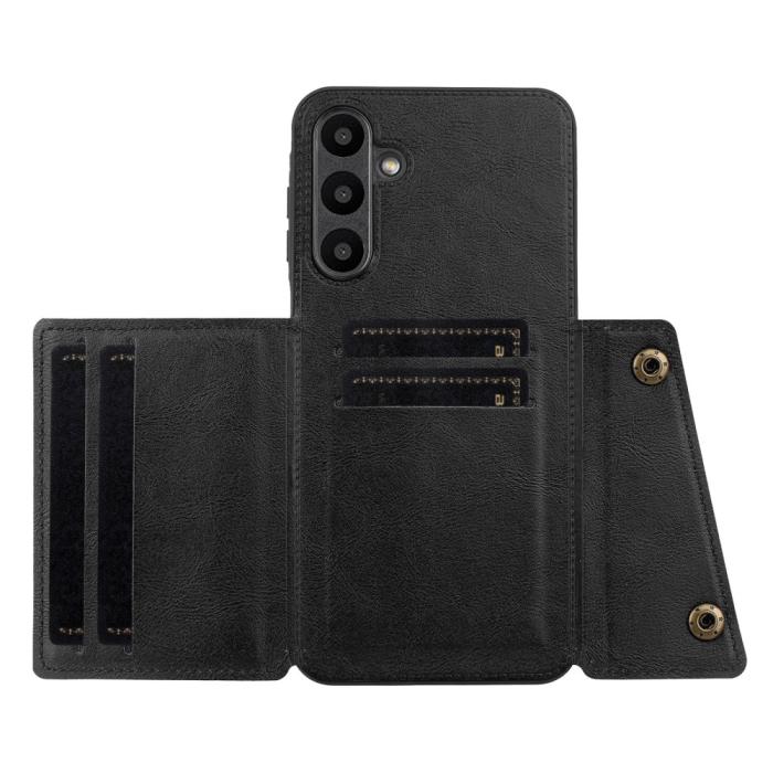 Bild 3, Samsung Galaxy A26 5G Skal Läder Med Kortfack Och Magnet