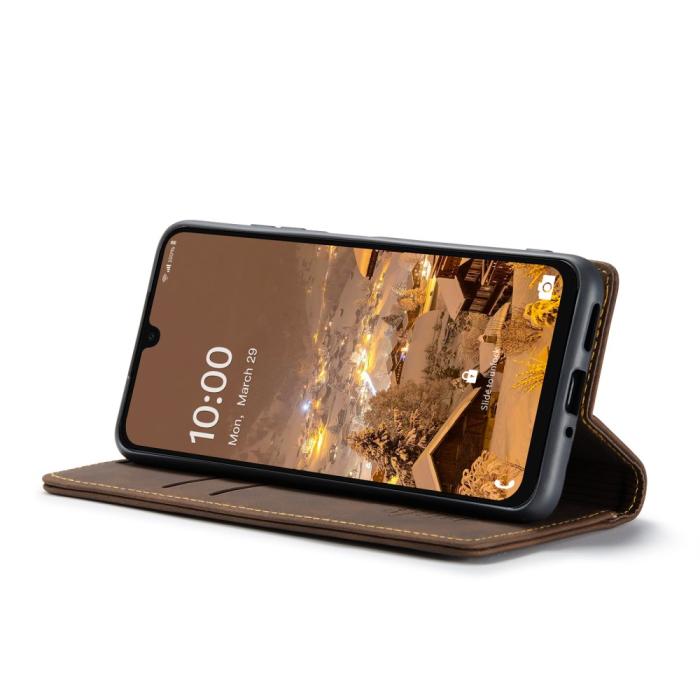 Bild 3, CASEME Galaxy A16/A26 5G Fodral Flip Retro Läder Brun