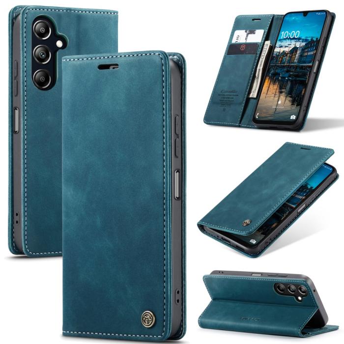 Bild 1, CASEME Galaxy A16/A26 5G Fodral Flip Retro Läder Blå