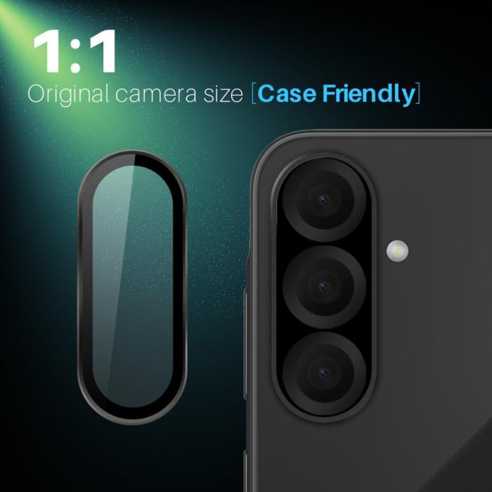 Bild 4, NORTHJO Galaxy A26 5G Linsskydd Härdat Glas Svart