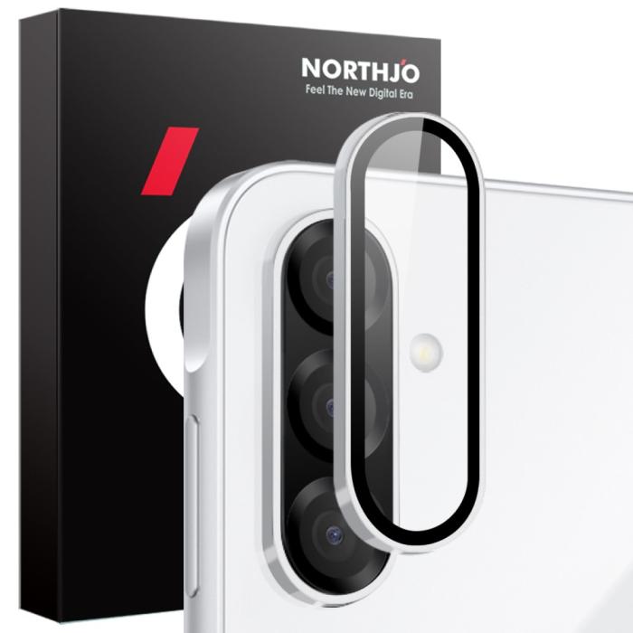 Bild 1, NORTHJO Galaxy A26 5G Linsskydd Härdat Glas Silver