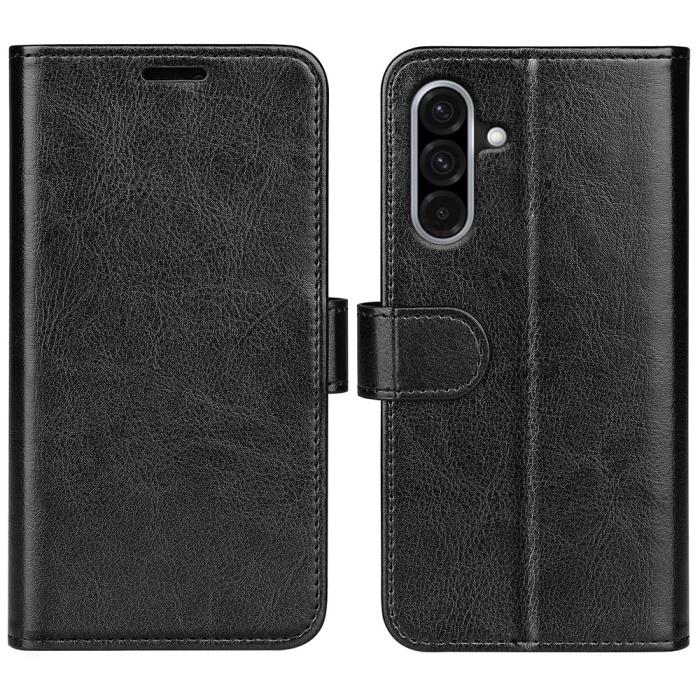 Bild 1, Samsung Galaxy A36 5G/A56 5G Fodral Crazy Horse Läder Svart