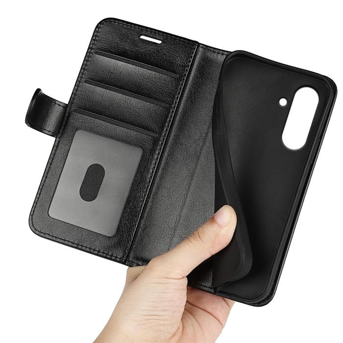 Bild 4, Samsung Galaxy A36 5G/A56 5G Fodral Crazy Horse Läder Svart