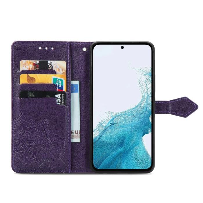 Bild 2, Samsung Galaxy A36 5G/A56 5G Fodral Mandala Läder Lila