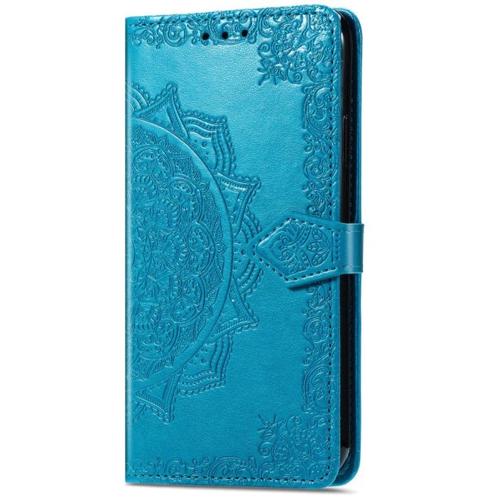 Bild 5, Samsung Galaxy A36 5G/A56 5G Fodral Mandala Läder Blå