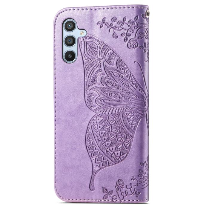 Bild 6, Samsung Galaxy A36 5G / A56 5G Fodral Fjäril Tryck Lila