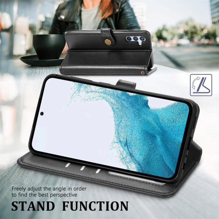 Bild 5, Samsung Galaxy A36 5G / A56 5G Plånboksfodral Läder Svart