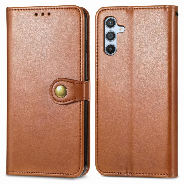 Bild 1, Samsung Galaxy A36 5G / A56 5G Plånboksfodral Läder Brun