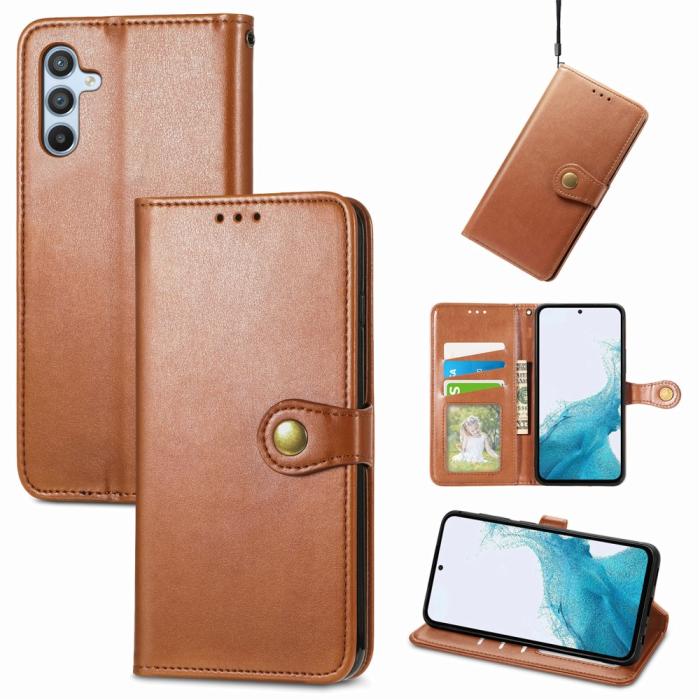 Bild 5, Samsung Galaxy A36 5G / A56 5G Plånboksfodral Läder Brun