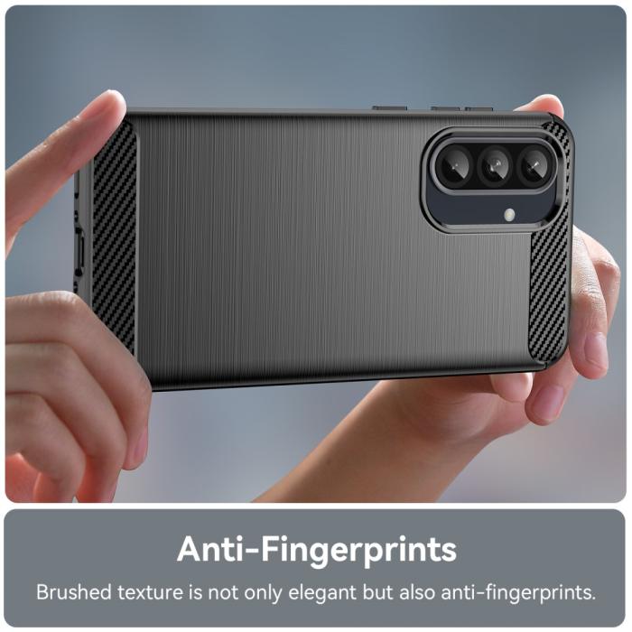 Bild 4, Samsung Galaxy A56 5G / A36 5G Skal Borstad Stål Svart