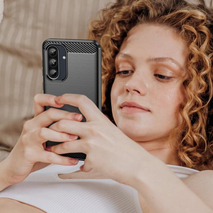 Bild 6, Samsung Galaxy A56 5G / A36 5G Skal Borstad Stål Svart