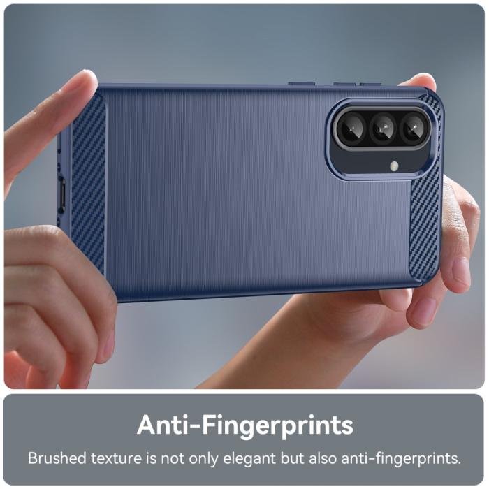 Bild 4, Samsung Galaxy A56 5G / A36 5G Skal Borstad Stål Blå