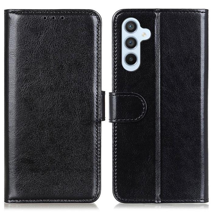 Bild 1, Samsung Galaxy A36 5G/A56 5G Fodral Crazy Horse Läder Svart