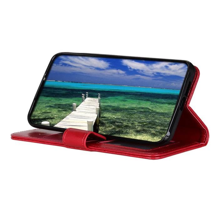 Bild 3, Samsung Galaxy A36 5G/A56 5G Fodral Crazy Horse Läder Röd