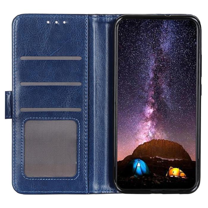 Bild 2, Samsung Galaxy A36 5G/A56 5G Fodral Crazy Horse Läder Blå