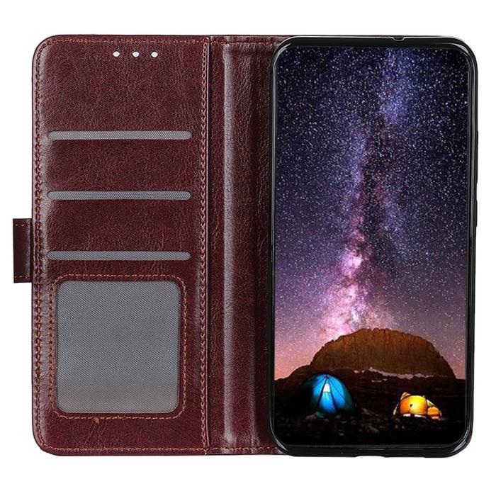Bild 2, Samsung Galaxy A36 5G/A56 5G Fodral Crazy Horse Läder Brun