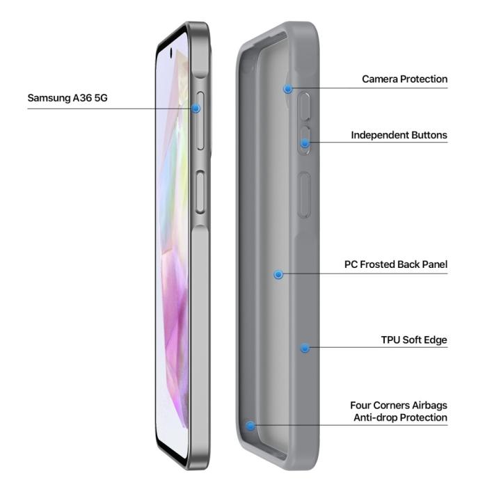 Bild 4, DUX DUCIS Galaxy A36 5G/A56 5G Skal Yind Series Grå