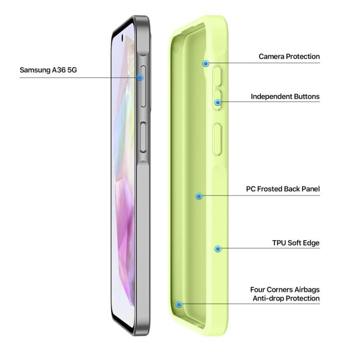 Bild 4, DUX DUCIS Galaxy A36 5G/A56 5G Skal Yind Series Lime Grön