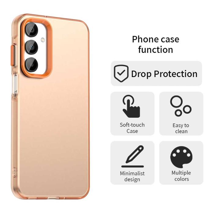 Bild 4, Samsung Galaxy A36 5G/A56 5G Skal Hybrid Matt Orange