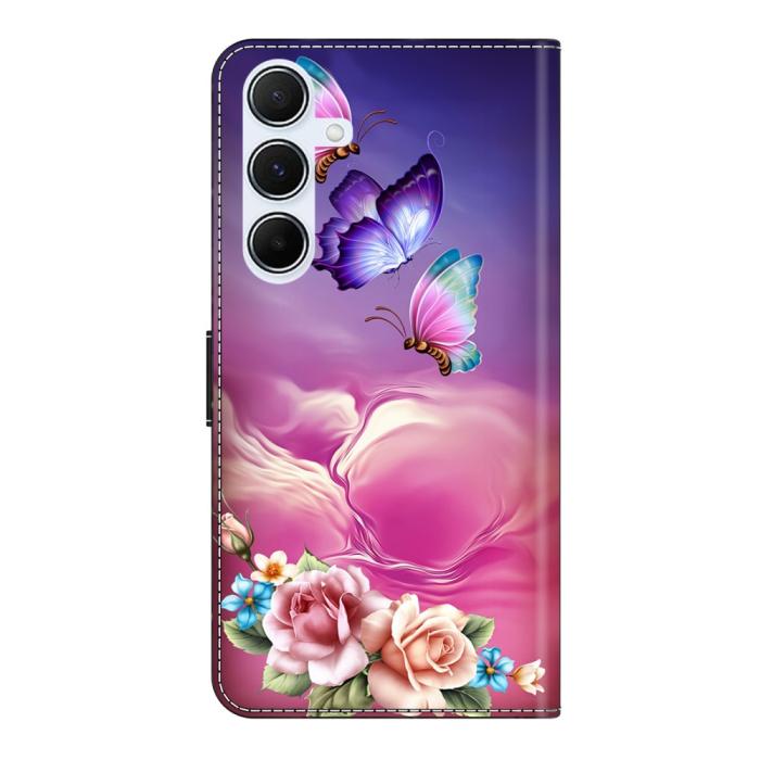 Bild 5, Galaxy A36 5G/A56 5G Fodral Med Tryck Blommor/Fjärilar