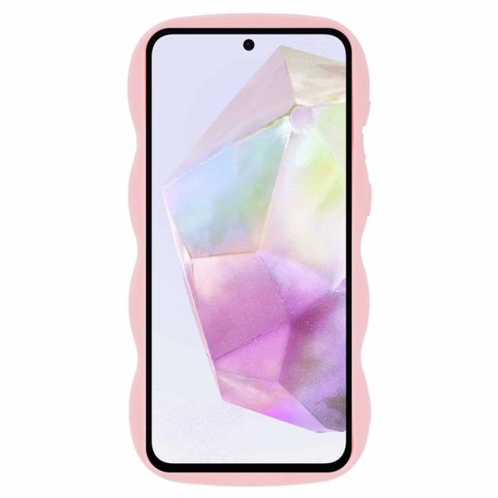 Bild 2, Samsung Galaxy A56 5G / A36 5G Mobilskal Wavy Ljus Rosa